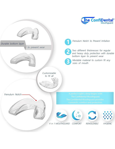 Paquete de 3 Protectores Bucales Moldables ConfiDental