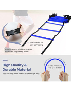 Escalera de Agilidad GHB Pro 12 Peldaños 6.1m con Bolsa 2