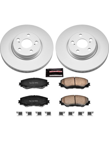 Kit de Freno Delantero Power Stop CRK4669 Cerámico Geomet