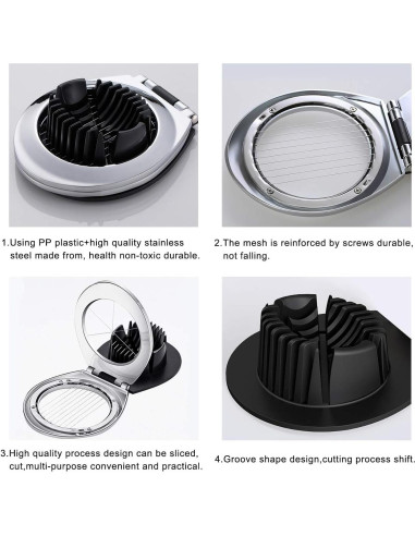 Cortador de Huevos BIBURY Multifuncional Acero Inoxidable