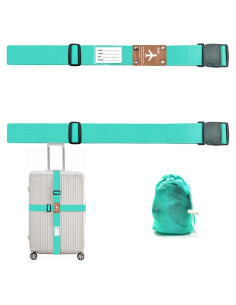 Correas de Equipaje Universales Verde 184.6-215.8 cm