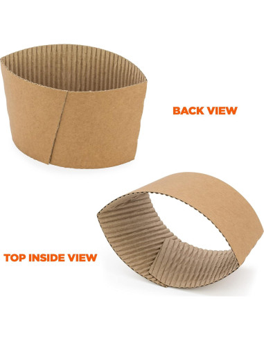 Mangas de Taza de Café FMP Brands 100 Pcs Aislantes 12-24 oz