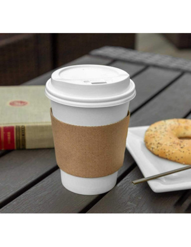 Mangas de Taza de Café FMP Brands 100 Pcs Aislantes 12-24 oz