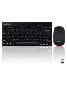 Teclado y Ratón Inalámbricos Perixx PERIDUO-712B Negro