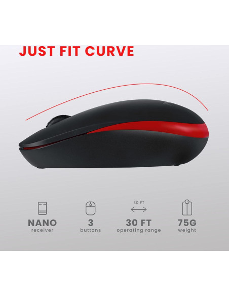 Teclado y Ratón Inalámbricos Perixx PERIDUO-712B Negro