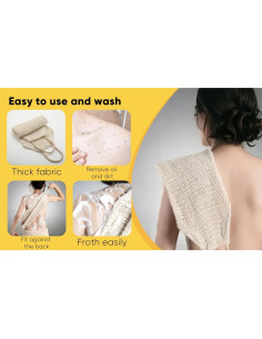 Esfregador Corporal Exfoliante MARRASSA 2pcs Sisal Natural 2