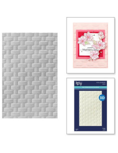 Carpeta de Embossing 3D Tejida Spellbinders 13.97 x 21.60 cm 2