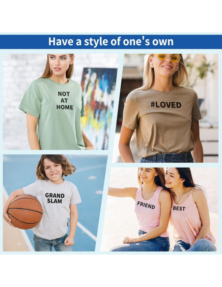 310 Letras de Planchar Negras LifeisLuck 1.6" (4.06 cm) DIY