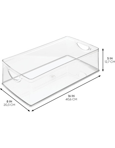 Bin de Almacenamiento iDesign 40.6x20.3x12.7cm Transparente