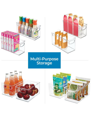 Bin de Almacenamiento iDesign 40.6x20.3x12.7cm Transparente