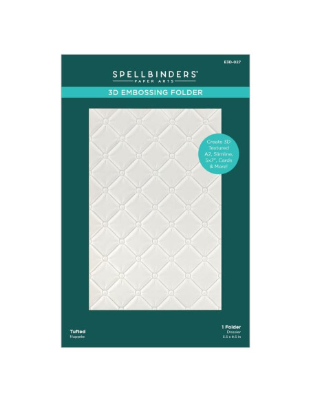 Carpeta de Embossing 3D Spellbinders Tufted 12.7x21.6 cm