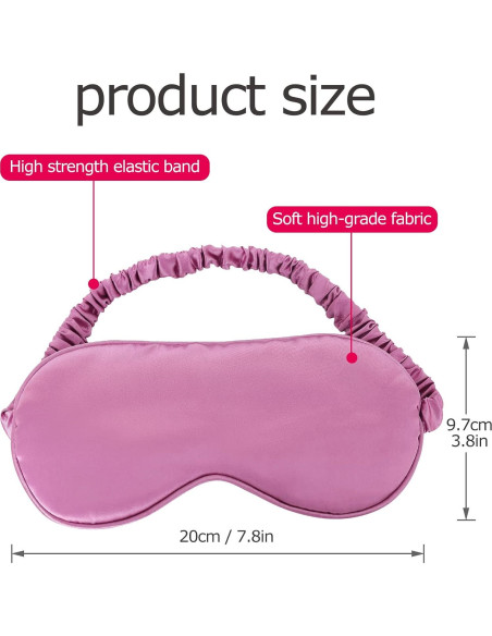 15 Máscaras de Sueño de Seda SDMOER - Bloqueo de Luz Ajustable