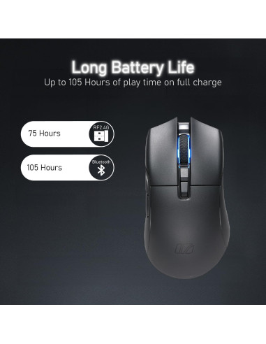 Ratón Inalámbrico para Juegos iRocks M31R 26000 DPI Negro