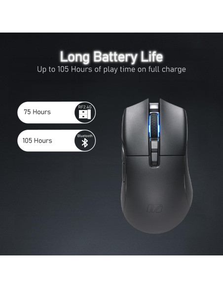 Ratón Inalámbrico para Juegos iRocks M31R 26000 DPI Negro