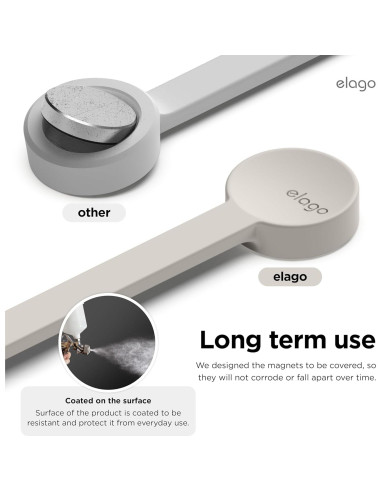 Cinta Magnética para Cables elago 3 Piezas Silicona Piedra