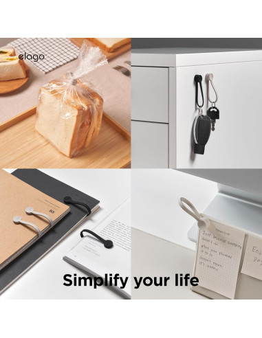 Cinta Magnética para Cables elago 3 Piezas Silicona Piedra