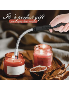 Encendedor de Arco Recargable JETPRO USB 360 Negro 2