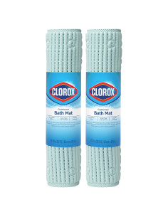 Alfombra de baño Clorox Duck Brand antideslizante 91x43 cm azul