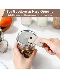 Abridores de Tarros Dreyoo - 2 Piezas Beige, Imán Fuerte 2