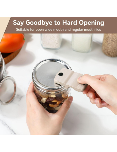 Abridores de Tarros Dreyoo - 2 Piezas Beige, Imán Fuerte