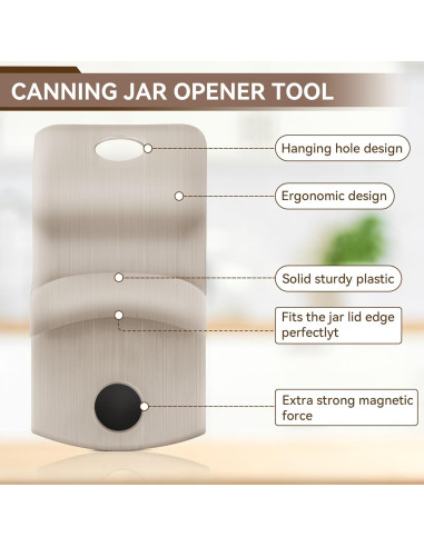 Abridores de Tarros Dreyoo - 2 Piezas Beige, Imán Fuerte