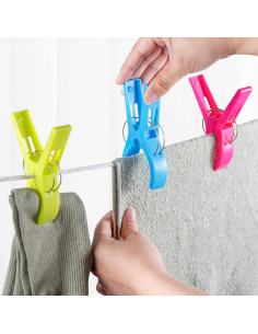 Clips para Toallas de Playa JABINCO - 8 Piezas Coloreadas 2