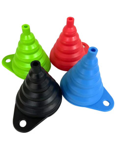 Juego de 4 embudos de cocina colapsables Vigor Path - Silicona 2