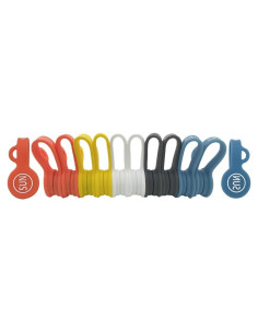 Organizadores de Cables SUNFICON 10 Piezas Multicolor Silicona