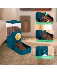 Dispensador Automático de Comida para Mascotas Hugyou 1400ml 2