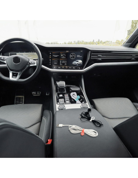 Organizadores de Cables SUNFICON 10 Piezas Multicolor Silicona