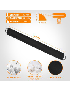 Tapón para Corrientes de Aire TORRAMI 76.2 cm Negro Aislante 2