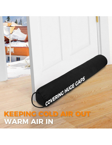 Tapón para Corrientes de Aire TORRAMI 76.2 cm Negro Aislante