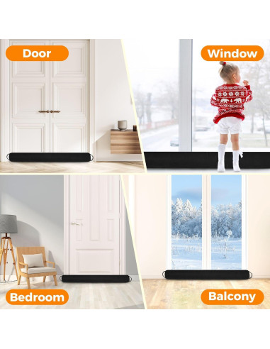 Tapón para Corrientes de Aire TORRAMI 76.2 cm Negro Aislante