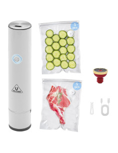 Sellador al vacío ULTAC portátil con 10 bolsas reutilizables