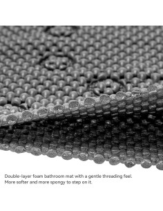 Alfombra de Baño Antideslizante DwEllAid 91x43cm Negra 2