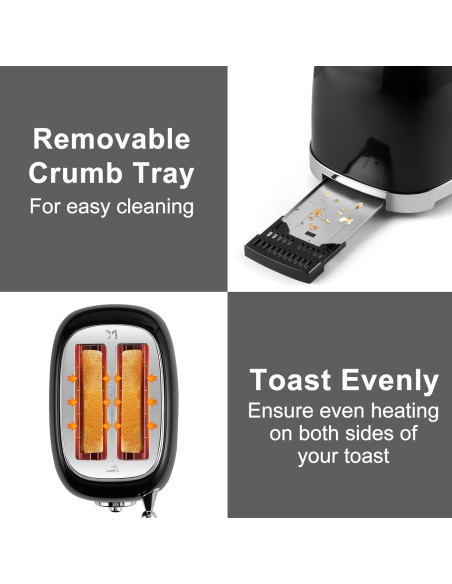 Tostadora CUSIMAX 2 Rebanadas Retro Acero Inoxidable 6 Niveles