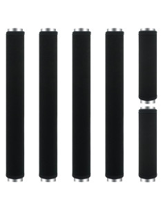 Cubiertas de Mango ZAWAGIIK 6 Pcs Antideslizantes Negro