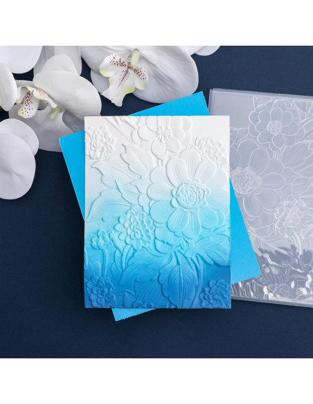 Carpeta de Relieve 3D BAOFALI para Scrapbooking Floración 16x11.5cm