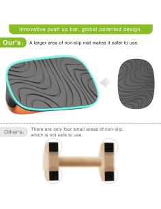 Barras de Flexiones Kipika Antideslizantes 2PCS 1000 lbs 2