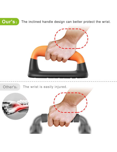 Barras de Flexiones Kipika Antideslizantes 2PCS 1000 lbs