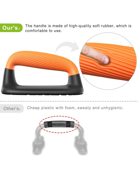 Barras de Flexiones Kipika Antideslizantes 2PCS 1000 lbs