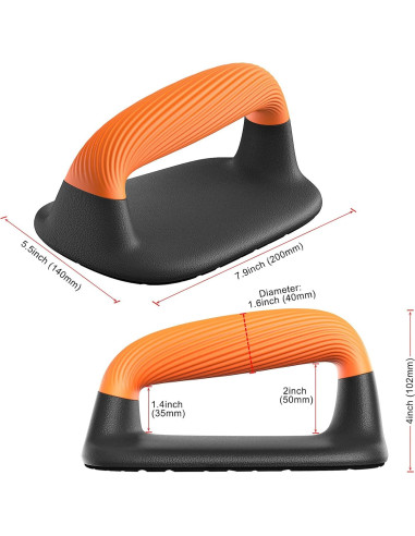 Barras de Flexiones Kipika Antideslizantes 2PCS 1000 lbs