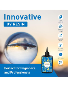 Kit de Resina UV Bsrezn 200g con Luz y Accesorios 2