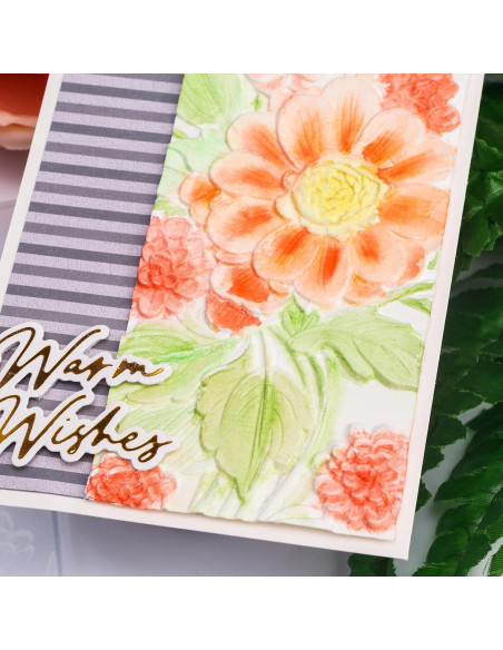 Carpeta de Relieve 3D BAOFALI para Scrapbooking Floración 16x11.5cm