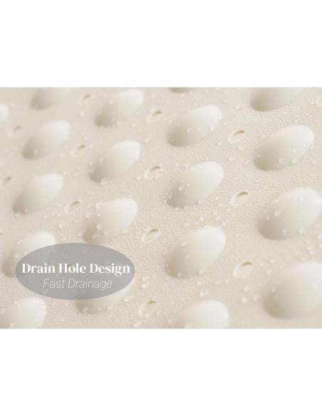 Alfombra de Baño Antideslizante CyanWind 70x38 cm Beige