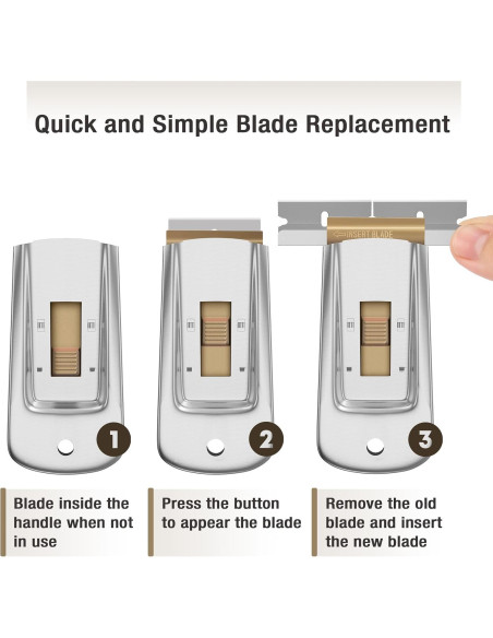 Raspador de Cuchillas Bates - 2 Paquetes + 30 Cuchillas Raspador de Cuchillas Bates - 2 Paquetes + 30 Cuchillas