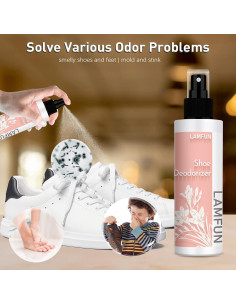 Spray Desodorante Natural para Zapatos Lamfun 150ml Fresia 2
