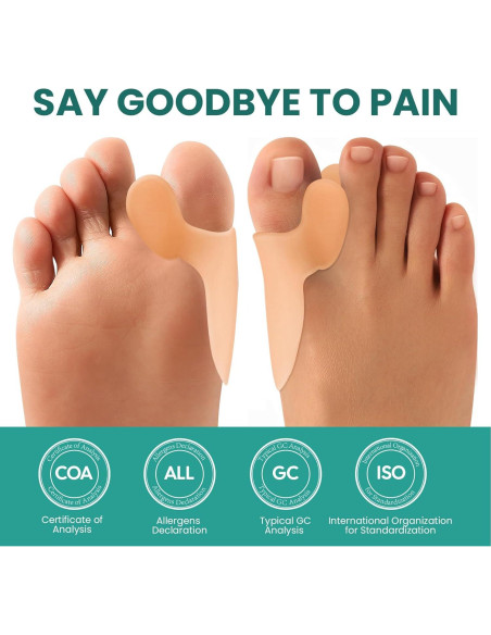 Almohadillas Correctoras para Juanetes Welnove - 8 Piezas Gel