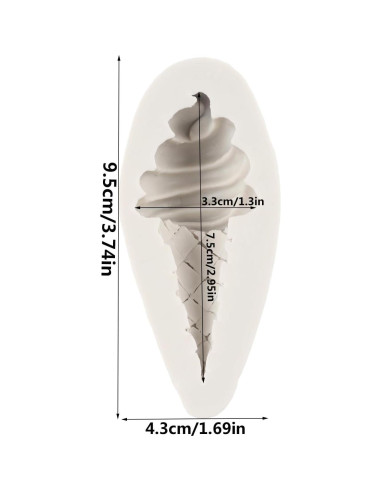 Molde de Silicona para Helado QDMOLDS 25x17 cm Decoración Pasteles