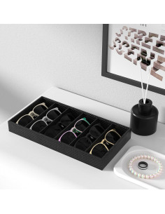 Bandeja Organizador de Gafas Julysky Fibra de Carbono 6 Gafas 2